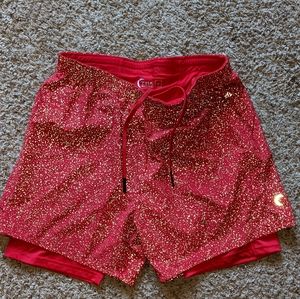 Zyia Men's Red Reflective Shorts 5"